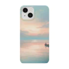 こと(coto) shopの遠い海の夕焼け Smartphone Case