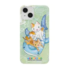 漫画「ねことも」公式グッズショップのMASUMI SUDOコレクション「猫と夏の海」 Smartphone Case