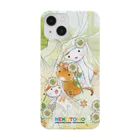 漫画「ねことも」公式グッズショップの須藤真澄コレクション「猫と花」 Smartphone Case