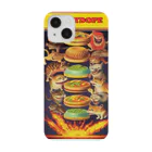 THE FUNNYDOPE SHOPのFUNNYDOPE CATS&BURGERS スマホケース