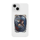 DaVinciのWolf and woman, smartphone case スマホケース