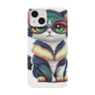 🔥AI art shop🔥の眼鏡をかけた子猫 Smartphone Case