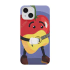 satomatoのイラストのギターを弾くトマトくん Smartphone Case