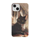 ANIMAL WORLDの宮殿の黒猫 ネコ スマホケース Smartphone Case