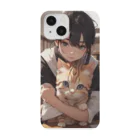 kazu_gのマンチカンを抱く美少女 Smartphone Case