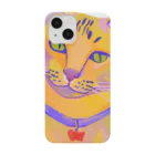 ネコフスキの鮮やかな凛々しい猫さんのイラストグッズ Smartphone Case