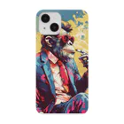 suzu-to-suzumeのMonkey smoking!!!  USA style. Smartphone Case