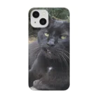 SnapTail by 交流猫動画の【iPhoneケース機種選択可】デカい黒猫どんちゃん Smartphone Case