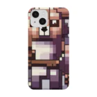 ゆうぴっく・NFTキャラクターグッズのドット絵ー動物戦士メカニック小熊 Smartphone Case