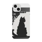 &AIのピクセルアート黒猫　25 Smartphone Case