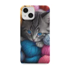 新ーARATAの毛糸に埋もれた子猫 Smartphone Case