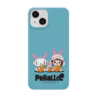 PaRaLLeL shopのパラレル うさぎカラーver. （ターコイズブルー） スマホケース