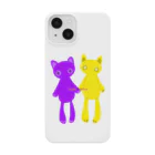 まゆれての推しペアCATDOLL（purple＆yellow） Smartphone Case