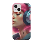 B_possibleのピンク髪の少女 リアルVer. Smartphone Case