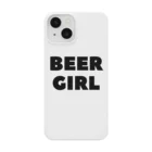 BEERのビールガール_黒字(透過) Smartphone Case