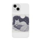 猫と私と・・・の夜に白猫と… Smartphone Case