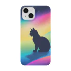 ねこねこ日和のねこねこ　ねこ・シルエットのグッズ Smartphone Case