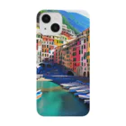 KSK SHOPの絵画のようなチンクエテッレの風景 Smartphone Case