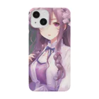 hamusutaroの紫女の子 Smartphone Case