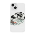 MakotOの猫と鯉（水墨画風） Smartphone Case