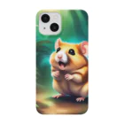 animalsのジャングルで怯えるハムスター Smartphone Case