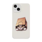 鹿児島のSUZURIアートショップの📦『鹿児島SUZURIアート iPhoneケース: かくれんぼ猫ちゃん』📱 Smartphone Case