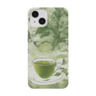 千裕アトリエ（いつもありがとう）のグリーンティーのアート　green tea art Smartphone Case