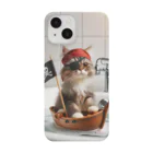 鹿児島のSUZURIアートショップの🏴‍☠️🐱『鹿児島SUZURIの海賊猫大冒険 iPhoneケース』📱 スマホケース