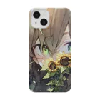 mamichin1122のひまわりで隠す娘 Smartphone Case