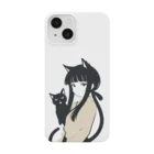 ChamarelliArtの黒猫の少女 Smartphone Case