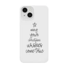 brownのクリスマスツリー英文デザイン Smartphone Case
