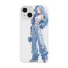 壁紙屋さんのPastel Girls "Blue" Smartphone Case