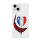 WINE 4 ALLの国旗とグラス：フランス（雑貨・小物） Smartphone Case
