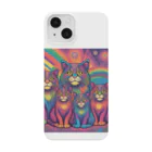 マヌル猫 Manul catのサイケなマヌル猫の家族２ Smartphone Case