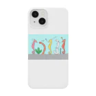 森図鑑の[森図鑑] 仲間に入れて（背景水色） Smartphone Case