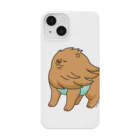 もんとみ | もっちり動物造形作家の強風に立ち向かうポメラニアン（茶色） Smartphone Case