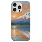 skgood0720の夕暮れの富士山 スマホケース