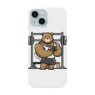 筋トレＭEMOの筋トレをMEMOするクマさんTシャツ Smartphone Case