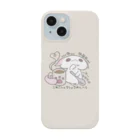 itsuto-こねこしょうしょうめんへらのスマホ「あまあまちょっとぬるめ」back color Smartphone Case