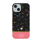 旅猫王子れぉにゃん👑😼公式(レイラ・ゆーし。)のバイカラー【小花柄☆れぉにゃん】ベビーピンク Smartphone Case