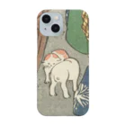 浮世絵ショップ のどぐろ　UKIYOE SHOP NODOGUROの犬　Shinagawa, from the series "Fifty-three Stations [of the Tokaido] (Gojusan tsugi)," also known as the Figure Tokaido (Jinbutsu Tokaido) Smartphone Case