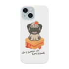 Pawsome Islandのパグと一緒に楽しむデザートの世界！ Smartphone Case