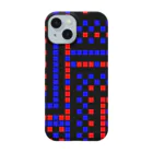 月澄狸の黒と青と赤の、ゲーム画面っぽいドット絵 Smartphone Case