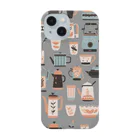 rinnekotiのcoffee pot (gray） Smartphone Case