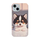 かわいい女の子とシュールな絵の子猫なしばちゃん Smartphone Case