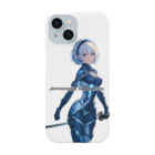 Japanesque_ImaginationのCyborg Ninja : Iris Nova Smartphone Case