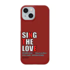 MITSUNORI OFFICIAL SHOPのSING THE LOVE（赤） スマホケース