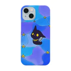 kotの我が家のネコ天使達ステンドグラス風イラスト「星空とノア」 Smartphone Case