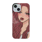 MONICOの女の子タバコイラスト Smartphone Case