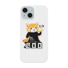 loveclonesのレッサーパンダ 0625 ZOOロゴ りんご大好き柄 スマホケース